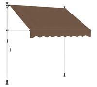 vidaXL Store à enroulement manuel, taupe, 150 cm