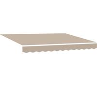 vidaXL Store à enrouleur beige 350 x 250 cm, toile et aluminium