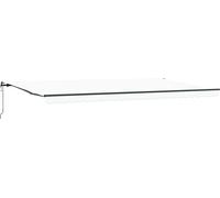vidaXL Store à enrouleur blanc 600 x 300 cm en tissu et aluminium
