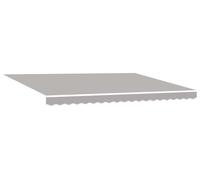 vidaXL Store à enrouleur gris clair 450 x 350 cm en tissu et aluminium