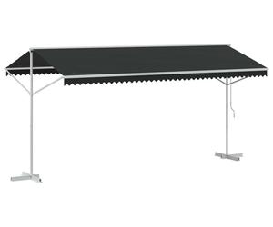 vidaXL, store à l'unité, 5 x 3 mètres, polyester, anthracite
