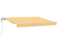 vidaXL Store à rallonge couleur sable 4 x 3 m en toile et aluminium