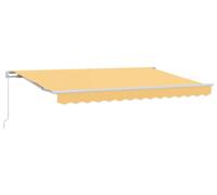 vidaXL Store à rallonge couleur sable 5 x 3 m en polyester et aluminium