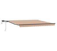 vidaXL Store à rallonge multicolore 450 x 350 cm en tissu et aluminium