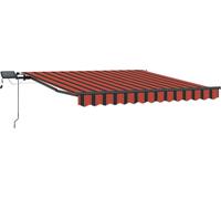 vidaXL Store à rallonge orange et marron 300 x 250 cm
