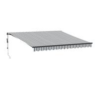 vidaXL Store automatique anthracite et blanc 450x300 cm