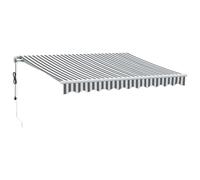 vidaXL Store automatique avec LED anthracite et blanc 300 x 250 cm