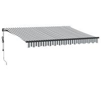 vidaXL Store automatique avec LED anthracite et blanc 350 x 250 cm
