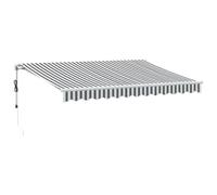 vidaXL Store automatique avec LED anthracite et blanc 350 x 250 cm