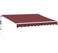 vidaXL Store automatique avec LED Bordeaux 300x250 cm