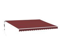 vidaXL Store automatique avec LED, bordeaux, 450 x 300 cm
