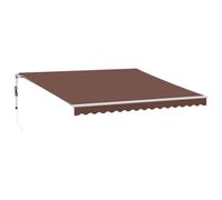 vidaXL Store automatique avec LED brun 400x300 cm