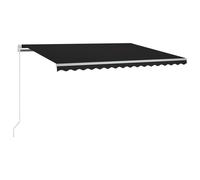 vidaXL Store automatique avec LED & capteur de vent 300x250 cm Anthracite