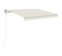 vidaXL Store automatique avec LED & capteur de vent 300x250 cm Crème