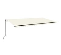 vidaXL Store automatique avec LED & capteur de vent 600x350 cm Crème