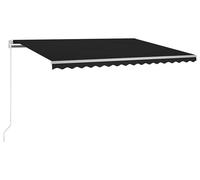 vidaXL Store automatique avec LED et capteur de vent 350 x 250 cm anthracite