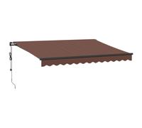 vidaXL Store automatique avec LED, marron, 350 x 250 cm