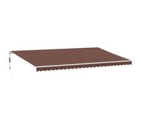 vidaXL Store automatique avec LED Marron 600x300 cm