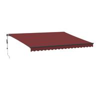 vidaXL Store automatique avec LED, rouge bordeaux, 450 x 300 cm