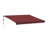 vidaXL Store automatique avec LED rouge vin 400x350 cm
