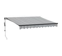 vidaXL Auvent rétractable automatique avec LED anthracite et blanc 3310226