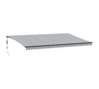vidaXL Store automatique avec LEDs Anthracite & Blanc 600x300 cm