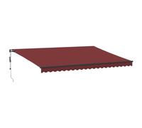 vidaXL Store automatique avec LEDs bordeaux 500x300 cm