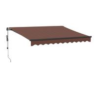 vidaXL Store automatique avec LEDs Marron 300x250 cm
