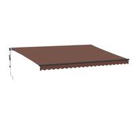 vidaXL Store automatique avec LEDs Marron 500x300 cm