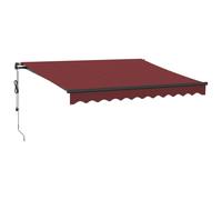 vidaXL Store automatique avec LEDs rouge vin 300x250 cm