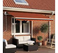 vidaXL Store automatique rétractable avec poteaux 3,5x2,5 m