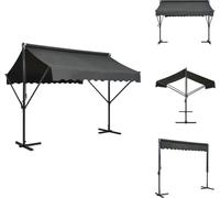 vidaXL Store autoportant 300 x 300 cm, anthracite - Parasols et protections solaires