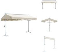 vidaXL Store autoportant Crème 4 x 3 m - Parasols & Protection solaire