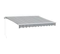 vidaXL Store avec éclairage LED Manuel Anthracite & Blanc 300x250 cm