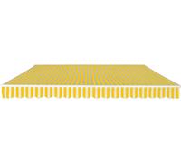 vidaXL Store banne 400 cm jaune/blanc
