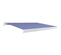 vidaXL Store banne à cassette avec moteur 400x300 cm bleu et blanc