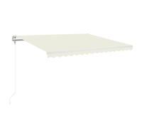 vidaXL Store banne automatique 400x350 cm Crème