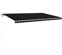 vidaXL Store rétractable automatique 500x350 cm Anthracite