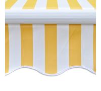 vidaXL Store banne motorisé 400 cm jaune/blanc