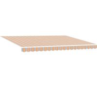 vidaXL Store banne télescopique multicolore 450 x 300 cm en tissu et aluminium