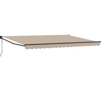 vidaXL Store coulissant beige 450 x 300 x 165 cm