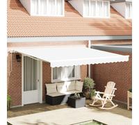 vidaXL Store coulissant blanc 400 x 350 x 165 cm