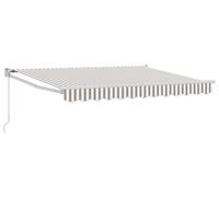 vidaXL Store coulissant gris clair et blanc 3 x 2,5 m
