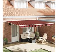 vidaXL Store coulissant orange et marron 450 x 300 x 165 cm