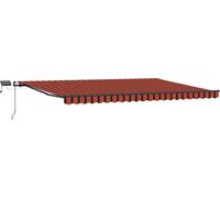 vidaXL Store coulissant orange et marron 500 x 300 cm