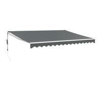vidaXL Store électrique à manivelle Anthracite 4x3 m
