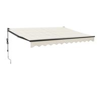 vidaXL Store électrique à manivelle Crème 3,5x2,5 m