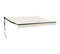 vidaXL Store électrique à manivelle Crème 3x2,5 m