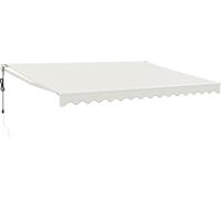 vidaXL Store électrique à manivelle Crème 4,5x3 m