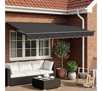 vidaXL Store électrique rétractable, anthracite, 3,5 x 2,5 m